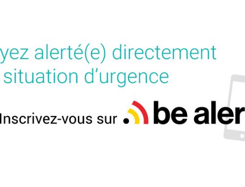 BE-Alert : Soyez alerté(e) directement en situation d’urgence