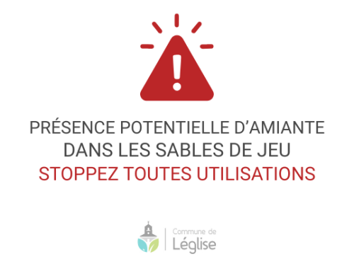 Présence potentielle d&rsquo;amiante dans les sables de jeu